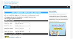 Desktop Screenshot of bankifscswiftcodes.com